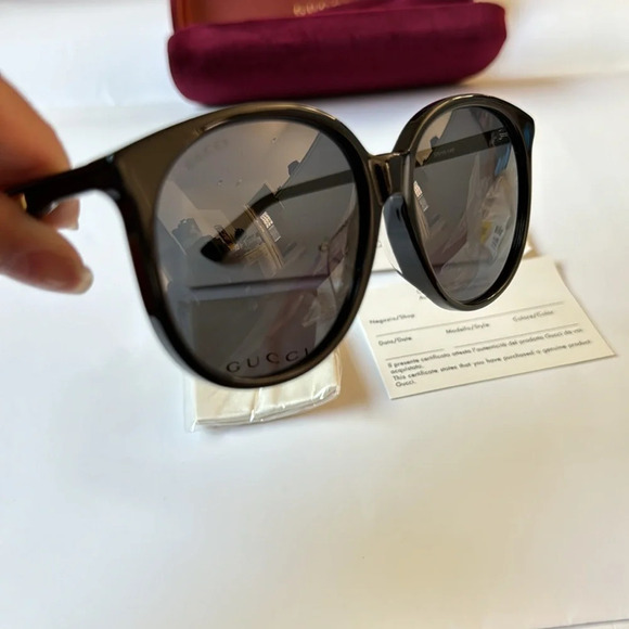 Authentic Gucci 57mm round sunglasses - Picture 4 of 11